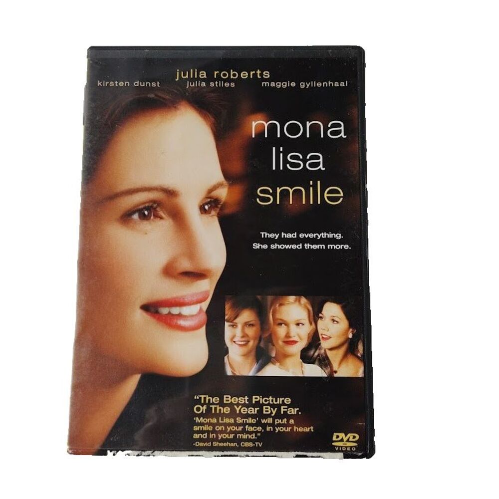 Mona Lisa Smile DVD 2003 Movie Julia Roberts Kirsten Dunst PG 13 Drama Comedy